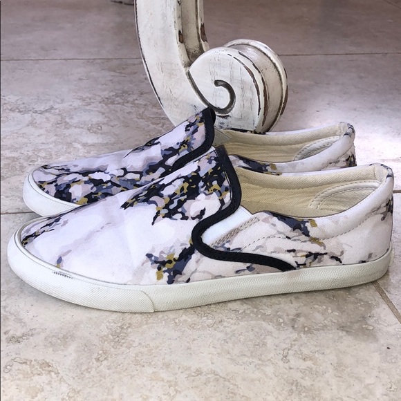 inkkas Shoes - Inkkas Marble Print Slip On shoes